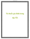 Tủ thuốc gia đình trong dịp Tết