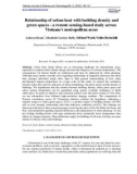 Relationship of urban heat with building density and green spaces - a remote sensing-based study across Vietnam's metropolitan areas