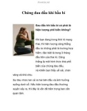 Chứng đau đầu khi bầu bí