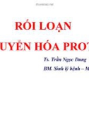 Bài giảng Rối loạn chuyển hóa protid - TS. Trần Ngọc Dung