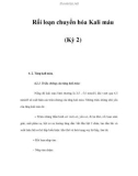 Rối loạn chuyển hóa Kali máu (Kỳ 2)