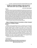 Nghiên cứu nồng độ hormon tuyến cận giáp ở bệnh nhân ghép thận tại Bệnh viện Quân y 103