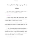 Phương Pháp Điều Trị trong y học dân tộc (Phần 1)