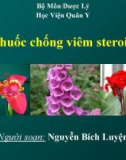 Bài giảng bộ môn Dược lý: Thuốc chống viêm steroid