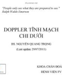 DOPPLER TĨNH MẠCH CHI DƯỚI