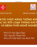 Thăm dò chức năng thông khí phổi, các hc rối loạn thông khí phổi và bệnh phổi nghề nghiệp