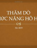 Bài giảng Thăm dò chức năng hô hấp