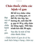 Cháo thuốc chữa các bệnh về gan