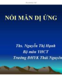 Bài giảng Y học cổ truyền: Nổi mẫn dị ứng - ThS. Nguyễn Thị Hạnh (ĐH Y khoa Thái Nguyên)