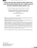 Đặc điểm lâm sàng, cận lâm sàng gan nhiễm mỡ không do rượu ở bệnh nhân đái tháo đường type 2 tại Bệnh viện Hữu nghị Đa khoa Nghệ An năm 2023