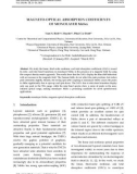 Magneto-optical absorption coefficients of monolayer MoSe2