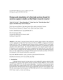 Design and simulation of a thermal neutron beam for neutron capture studies at the Dalat research reactor