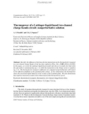 Thermopower of a Luttinger-liquid-based two-channel charge Kondo circuit: nonperturbative solution