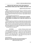 Đánh giá kết quả phẫu thuật nội soi điều trị nang buồng trứng lành tính tại Bệnh viện Quân y 103
