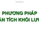 Bài giảng Hóa dược: Phương pháp phân tích khối lượng