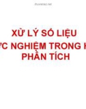 Bài giảng Xử lý số liệu thực nghiệm trong Hóa phân tích