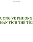 Bài giảng Hóa dược: Đại cương về phương pháp phân tích thể tích