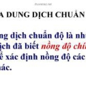 Bài giảng Hóa dược: Pha dung dịch chuẩn độ