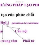 Bài giảng Hóa dược: Phương pháp tạo phức