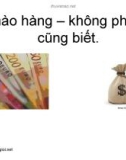 Chào hàng – không phải ai cũng biết