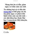 Mang thai ăn cá dầu, giảm nguy cơ trầm cảm sau sinh