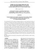 Nghiên cứu tăng độ bền chống rửa trôi của vật liệu kháng khuẩn nanocompozit Fe3O4/polyhexametylen guanidin hydroclorit