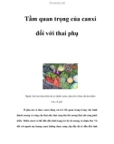 Tầm quan trọng của canxi đối với thai phụ