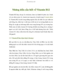 Những điều cần biết về Vitamin B12