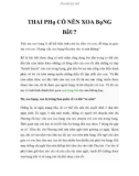 THAI PHỤ CÓ NÊN XOA BỤNG BẦU?