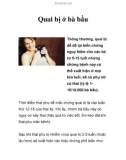 Quai bị ở bà bầu