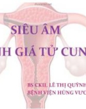 Bài giảng Siêu âm đánh giá tử cung - BS CKII. Lê Thị Quỳnh Hà