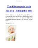 Tìm hiểu sự phát triển của con - Tháng thứ chín