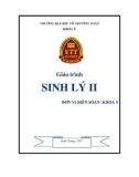 Giáo trình Sinh lý 2: Phần 1 - Trường ĐH Võ Trường Toản