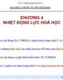 NHIỆT ĐỘNG LỰC HOÁ HỌC