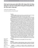 Đánh giá tương quan giữa điểm biến dạng hình đo bằng bảng M và cấu trúc hoàng điểm trong phù hoàng điểm do tắc tĩnh mạch võng mạc