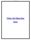 Giảm cân bằng thảo dược