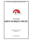 Giáo trình Kiểm nghiệm thuốc (Ngành: Dược - Trình độ: Cao đẳng) - CĐ Phạm Ngọc Thạch Cần Thơ