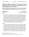 Nghiên cứu nồng độ cytokine IL-1α, IL-1β, IL-8 và IL-12 huyết thanh trước và sau điều trị ở bệnh nhân trứng cá thông thường mức độ vừa và nặng