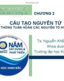 Bài giảng Hoá đại cương và vô cơ: Chương 2 - TS. Nguyễn Khắc Hồng