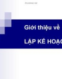 Bài giảng Lập kế hoạch y tế - Chương 1: Giới thiệu về lập kế hoạch