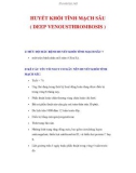 HUYẾT KHỐI TĨNH MẠCH SÂU ( DEEP VENOUSTHROMBOSIS )