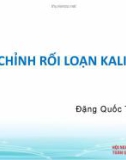 Tài liệu Điều chỉnh rối loạn kali máu - Đặng Quốc Tuấn