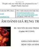 SIÊU ÂM ĐÁNH GIÁ RỤNG TRỨNG