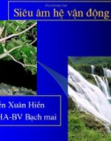 Bài giảng Siêu âm hệ vận động - Nguyễn Xuân Hiền