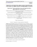 Essential oil from the aerial part of Orchidantha vietnamica K. larsen and its antimicrobial activity