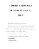 TÁM MẠCH KHÁC KINH (KỲ KINH BÁT MẠCH) (Kỳ 4)