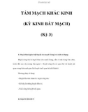 TÁM MẠCH KHÁC KINH (KỲ KINH BÁT MẠCH) (Kỳ 3)