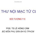 Bài giảng Ung thư nội mạc tử cung - PGS.TS. Lê Hồng Cẩm