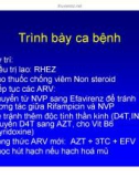 Bài giảng điều trị HIV : Hội chứng phục hồi miễn dịch part 6