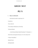 KHÁM MẮT (Kỳ 1)